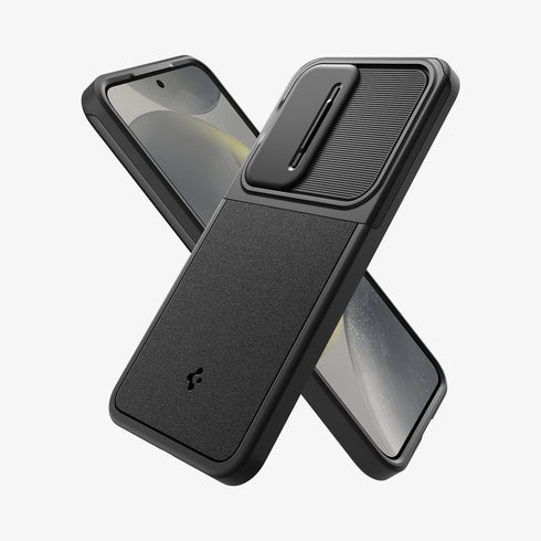 ACS07313 - Galaxy S24 Ultra Case Optik Armor in Black showing the back